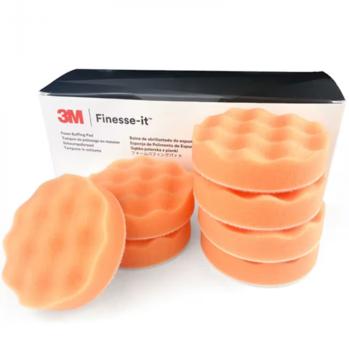 Burete polish, 3M™ Finesse-It 46631, culoare portocaliu, diametru Ø 82 mm [1]