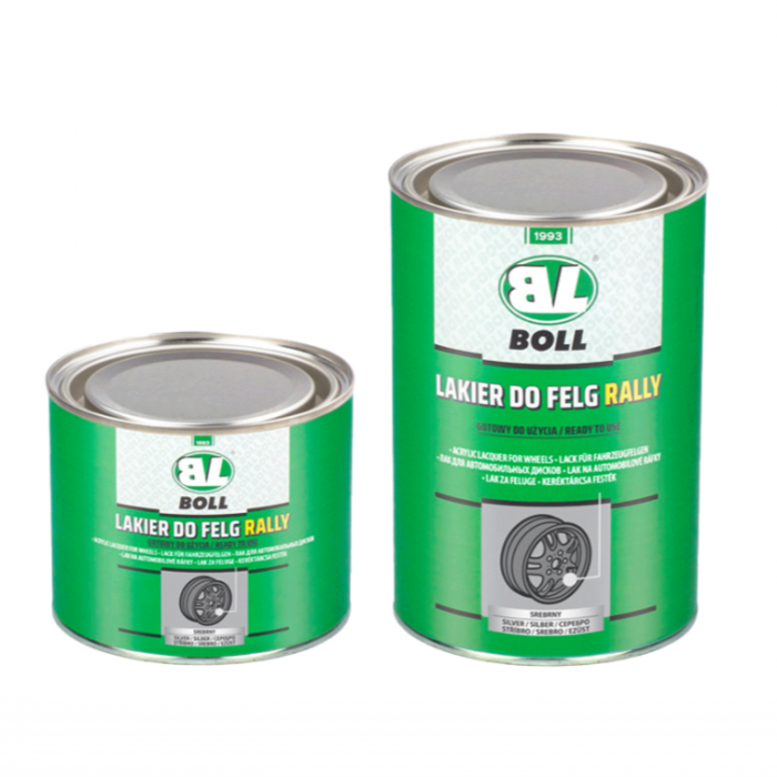 Vopsea pentru jante, Boll PRBL-142X, culoare argintiu / negru, cantitate 0.50 / 1 litru [1]