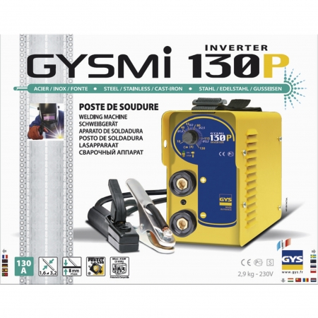 Aparat de sudura GYS 029972 GYSMI 130P, tehnologie MMA - TIG 130 Amperi [1]