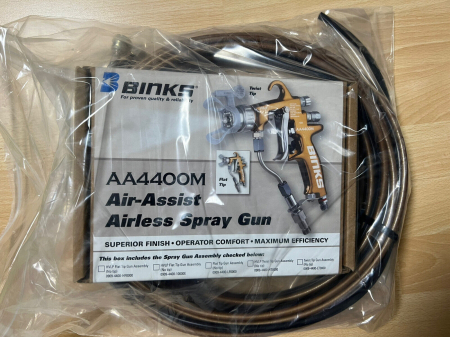 Pistol de vopsit airmix, Binks AA4400M-75T-SF, 303 bar, furtun aer + furtun lichid inclus 7.5 metri [1]