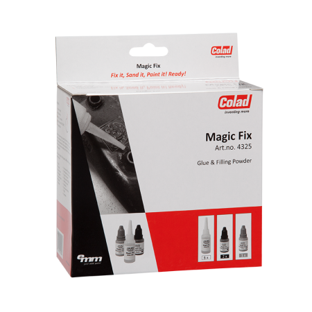 Reparatie plastic - Adeziv rapid Magic Fix, Colad 4325, cu pulbere pentru diferite materiale