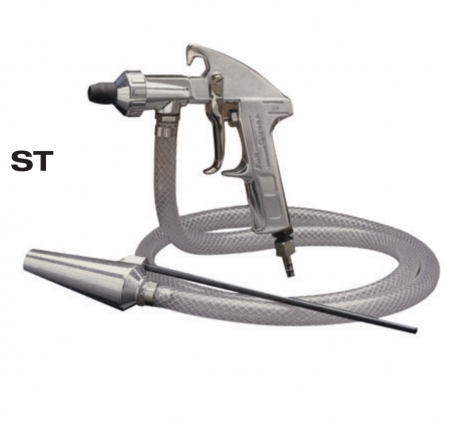 3. SCULE - Pistolul pentru sablat, Anest Iwata ST ST Sandblasting, furtun alimentare 1.5 m, duza la alegere ø 5.0 mm - ø 6.0 mm
