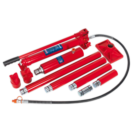 Set presa hidraulica tinichigerie, Sealey RE9720, cilindru hidraulic de 20 tone, contine accesorii pentru tinichigerie [3]