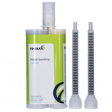 Adezivi - Adeziv epoxidic bicomponent pentru metal, Finixa PLI 50, pentru inlocuirea cositorului în operaţiunile de reparare a panourilor de metal si aluminiu, cantitate 220 ml