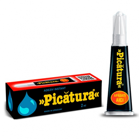 Reparatie plastic - Adeziv instant, Picătura®, diferite gramaje, Este un adeziv instant, ușor de utilizat, destinat micilor reparații în casă
