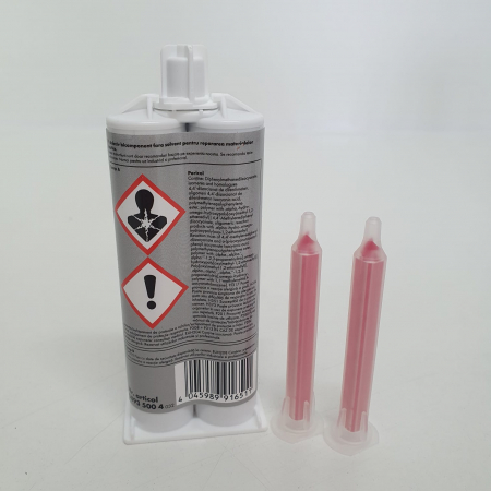 Adeziv plastic bicomponent, WURTH 893 500 3, adeziv plastic din 2 componente, uscare normala/rapida, gramaj 50 ml [3]