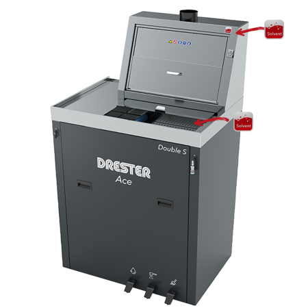 1. PISTOALE VOPSIT - Aparat curatat pistolae de vopsit, Drester Ace Double, functioneaza cu solvent / aqua