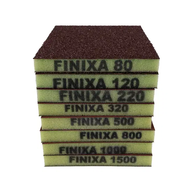 Hartie abraziva - Burete abraziv, Finixa SFP, cu fata dubla, dimensiune 120 x 100 mm, diferite duritati