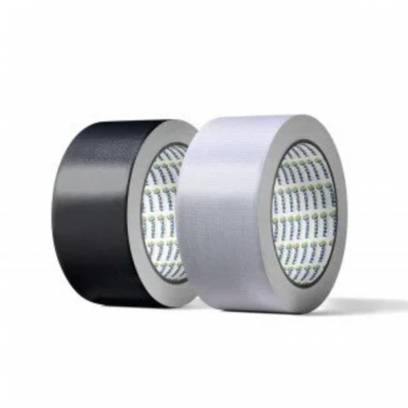 Banda mascare - Banda adeziva, Finixa TAP 5X, din fibra, culoare gri / negru, dimensiune 50 mm x 50 metri