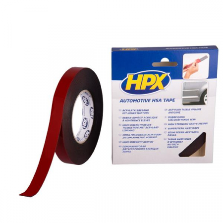 2. CONSUMABILE - Banda dublu adeziva, Motip HPX03X, lipire permanenta, latime la alegere, lungime 10 metri