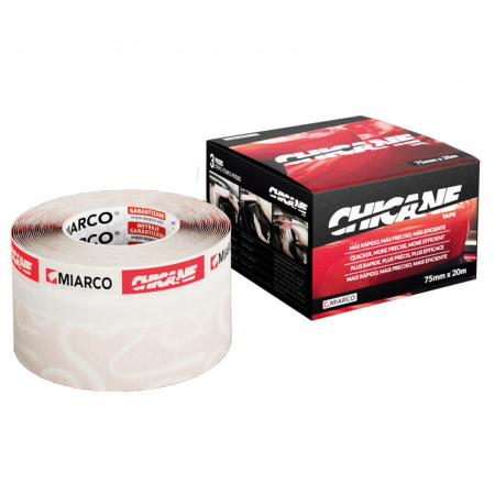 Banda mascare - Banda mascare chedere, Prima System Chicane, culoare rosu, dimensiune 75 mm x 20 metri