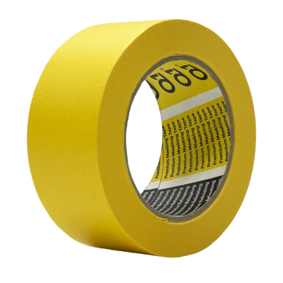 Banda mascare - Banda mascare, Q1® Premium, culoare galben, dimensiune 36 / 48 mm x 50 metri
