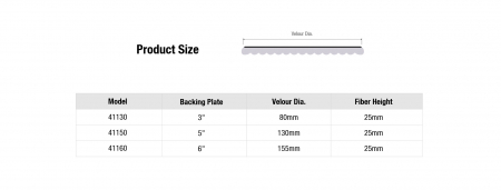 Blana de oaie, Shine Mate T160 Heavy-Cut Wool Pad High-Nap, diametru 80 / 130 / 155 mm, cu velcro [8]