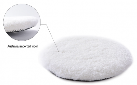 Blana de oaie, Shine Mate T160 Heavy-Cut Wool Pad High-Nap, diametru 80 / 130 / 155 mm, cu velcro [1]