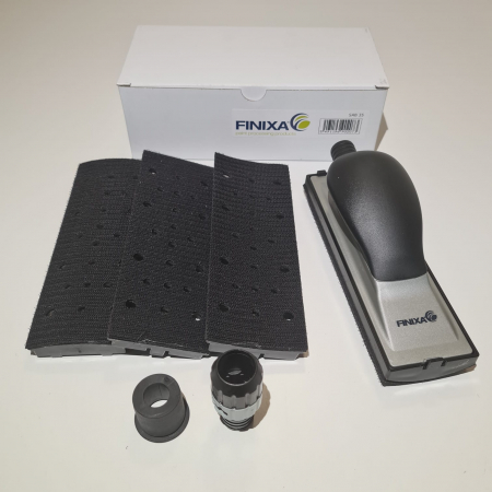 Bloc de slefuit manual, Finixa SAB 35, velcro cu aspirare, maner ergonomic, 4 adaptoare forme diferite, dimensiune 70mm x 198mm [5]