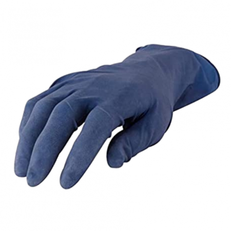 2.1 PROTECTIE PERSONALA - Manusi latex, 4CR 6745, foarte rezistente, culoare albastru, cutie 50 buc