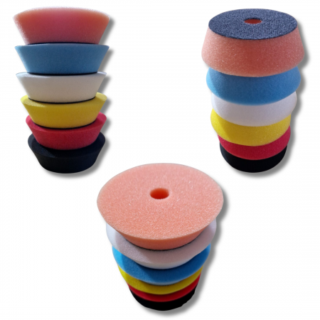Bureti polish - Burete polisat, ABW G95/25, diamentru Ø 95 mm, montare pe masina cu velcro, diferite duritati si culori
