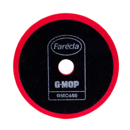 2. CONSUMABILE - Burete polish, Farecla G-MOP, diamentru Ø 150 mm, montare pe masina velcro, culoare rosu fin