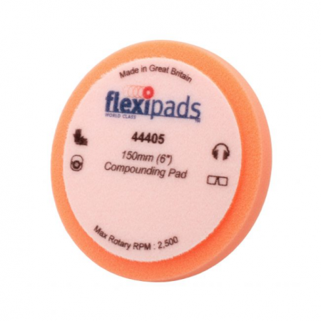 2. CONSUMABILE - Burete polish, Flexipads FP44405, cu velcro, diametru 150 mm. culoare portocaliu