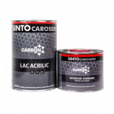 Lac auto HS - Pachet lac auto, Sinto Carbon, 2:1 HS, gramaj 1 / 5 litri lac + 0.5 / 2.5 litri intaritor