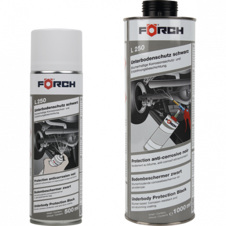 2. CONSUMABILE - Insonorizant spray, Forch L250, revopsibil, culoare negru, gramaj 0.5 / 1 kg