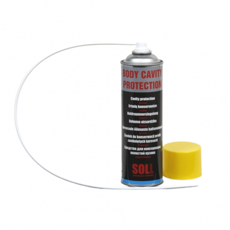 Ceara protectie - Ceara cavitati spray, Soll S70021X, culoare transparent/maro, cantitate 500 ml