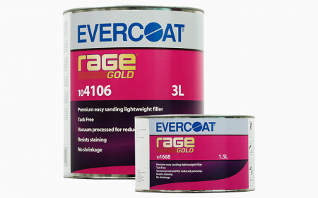 2. CONSUMABILE - Chit auto soft autonivelant, Evercoat® Rage Gold, gama Premium cu grad mediu de încărcare, diferite gramaje