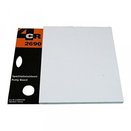 2. CONSUMABILE - Placa pentru amestecat chit auto, 4CR 2690, mixare materiale, contine 100 de coli