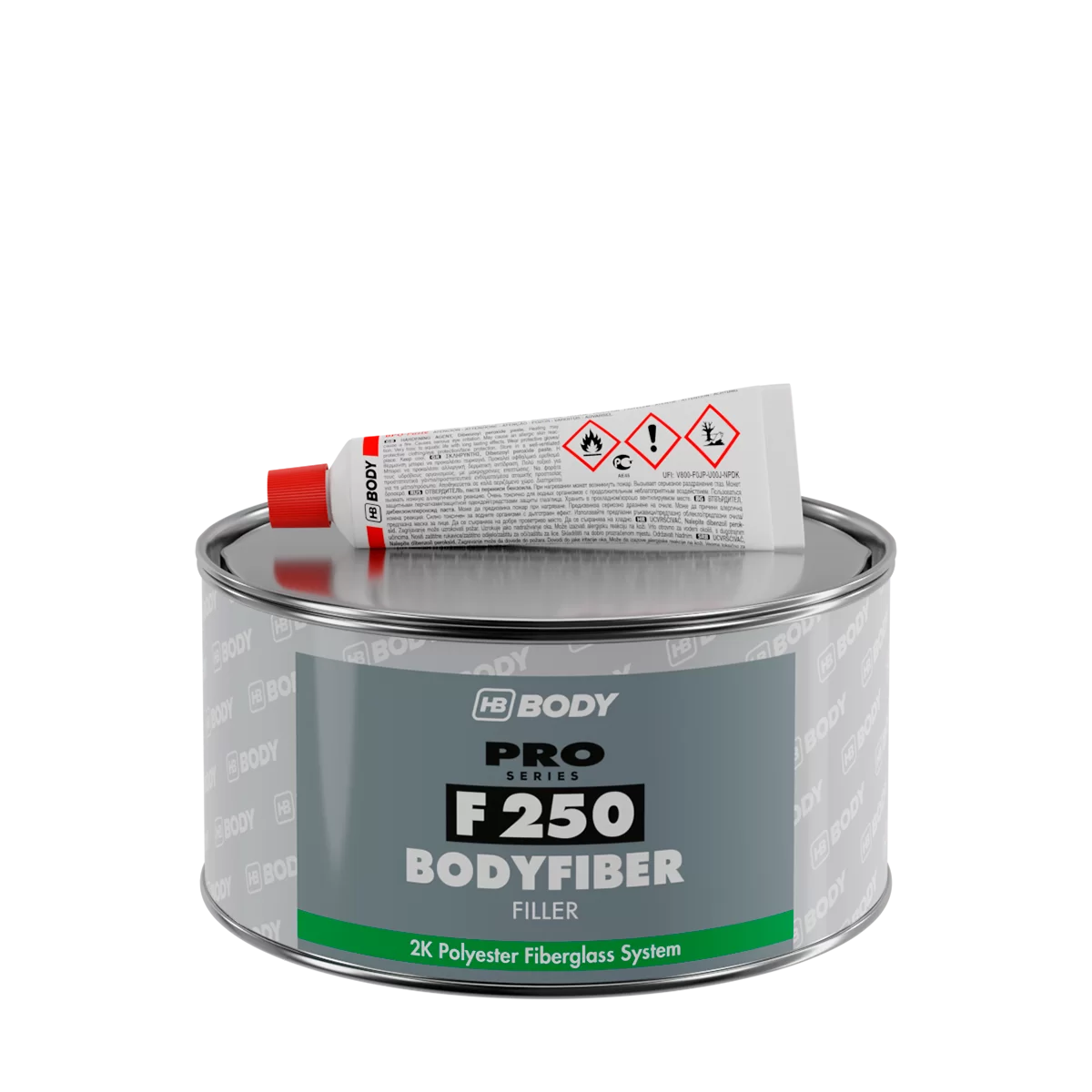 2. CONSUMABILE - Chit fibra de sticla, HB Body 250, contine intaritor, gramaj 250 / 380 / 750 grame