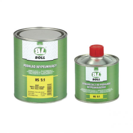 2. CONSUMABILE - Primer/Filler acrilic HS 5:1, Boll PRBL-166X, culoare la alegere, cantitate 0.80 l filler + 0.16 l intaritor