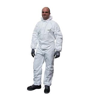 Combinezon protectie - Combinezon protectie impermeabil Tyvek ® ALB cu gluga Finixa TSO foarte rezistent, fără scame pentru uz general.