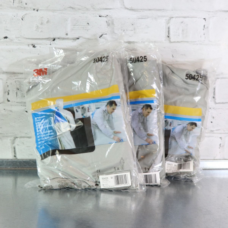 Combinezon protectie impermeabil, 3M™ 50425, cu gluga, culoare gri, difetite marimi, foarte rezistent, fără scame pentru uz general [5]