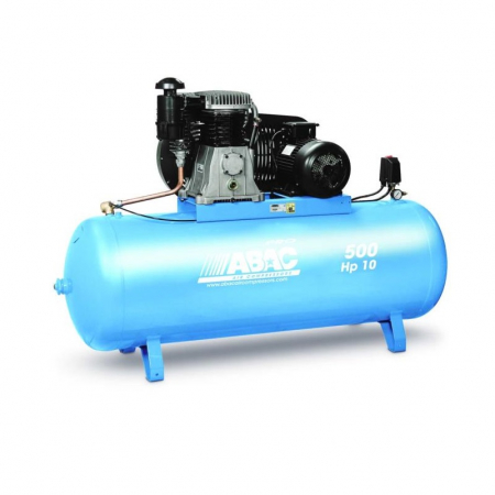 3. SCULE - Compresor aer cu piston lubrifiat, ABAC 4116020855, butelie 500 litri, debit aer 1210 l/min, alimentare 380 V