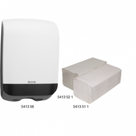 2. CONSUMABILE - Prosoape de hartie + dozator, Forch 5413 57. 3000 de servetele