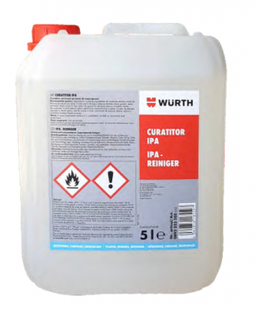 2.1 PROTECTIE PERSONALA - Alcool izopropilic, WURTH 893 223 50X, indepartarea uleiului, grasimii si a altor impuritati , cantitate 0.5/5 litru