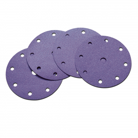 Disc abraziv velcro - Disc abraziv ceramic, Deerfos BORA1 V 15H/XX0, slefuire pe ucat sau umed, diametru 150 mm