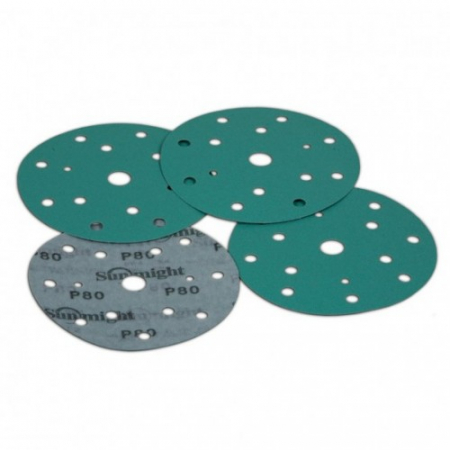 2. CONSUMABILE - Disc abraziv, Sunmight ALeX, cu film velcro, verde, diametru 150 mm