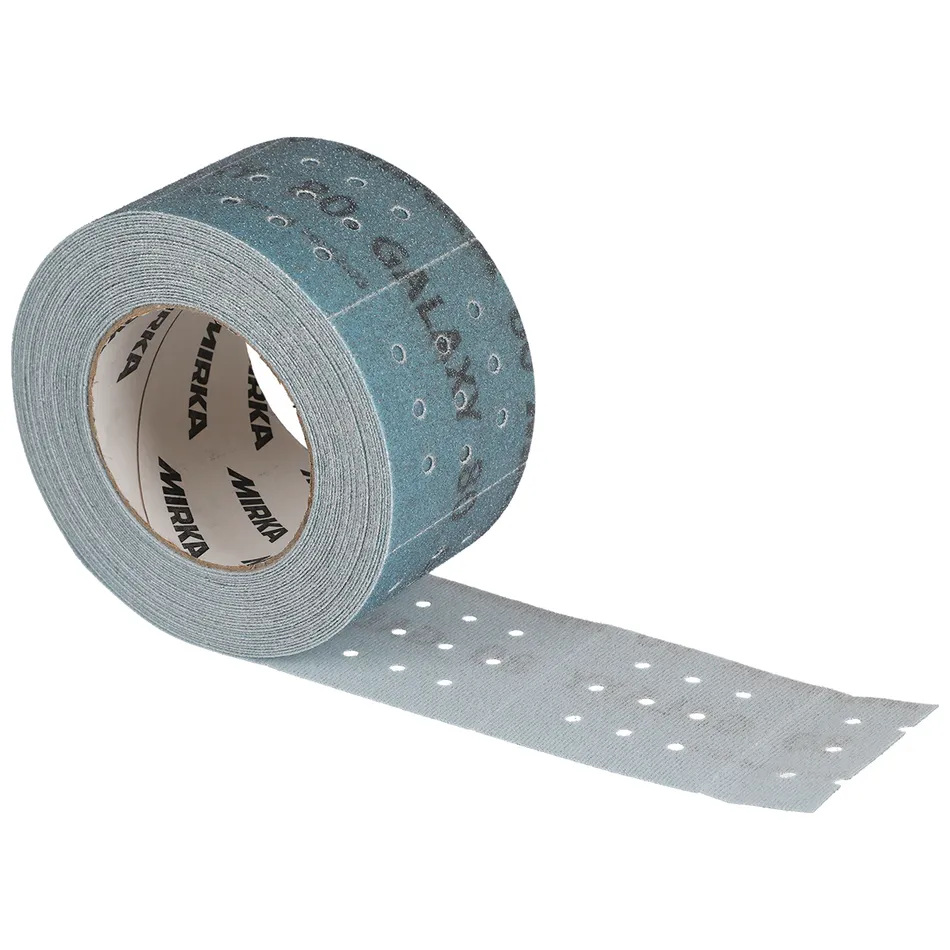 2. CONSUMABILE - Rola hartie abraziva, Mirka Galaxy,cu orificii, granulatie P80 - P320, dimensiune 70 x 70 mm, 146 bucati