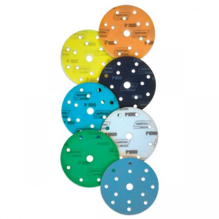 Disc abraziv velcro - Disc abraziv slefuit, Norton A975 PRO+, velcro Ø 150 mm