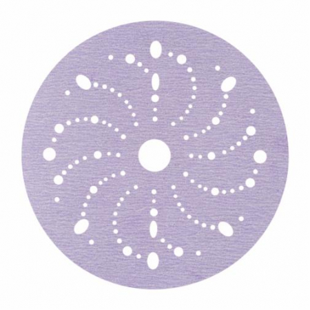 2. CONSUMABILE - Disc abraziv slefuit velcro, 3M E-Coat 320, Multihole, pentru grunduri dure, diametru Ø 150 mm
