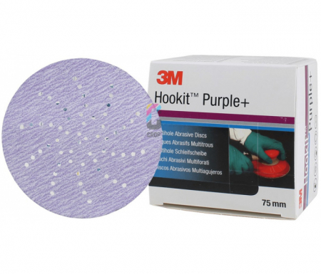 Disc abraziv slefuit velcro, 3M Cubitron II 737U, Multihole, duritate P80 - P220, diametru 75 mm [1]