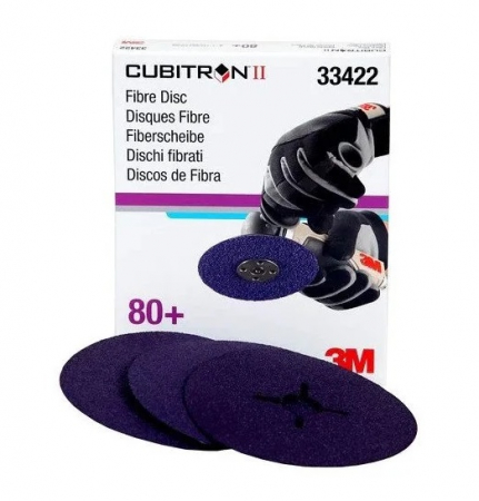 2. CONSUMABILE - Set 5 dicuri, 3M Cubitron II Abrasive Fibre 786C 33422, duritate P80, diametru Ø 125 mm