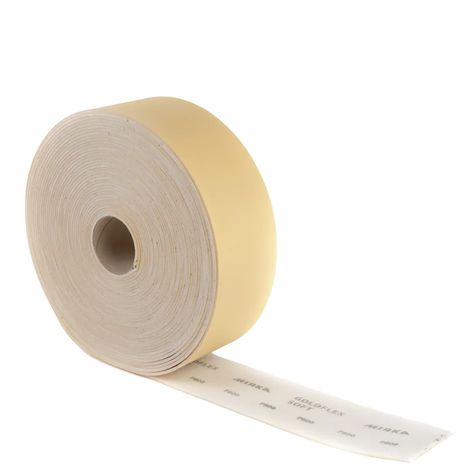 2. CONSUMABILE - Rola burete abraziv, Mirka Goldflex Soft, granulatie P180 - P800, dimensiune 115 x 125 mm, 200 bucati