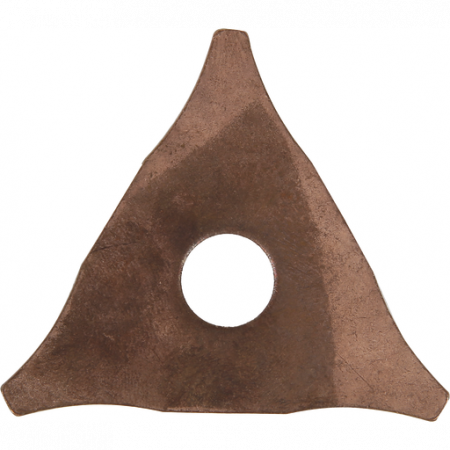 3. SCULE - Disc triunghiular, Forch 4908 299, perforat, cuprat, pentru aparat sudura