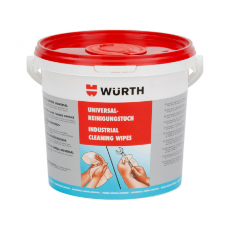 2. CONSUMABILE - Dispenser galeata, Wurth 890 900 90, 70 servetele de curatat universale, dimensiune 270 mm x 320 mm