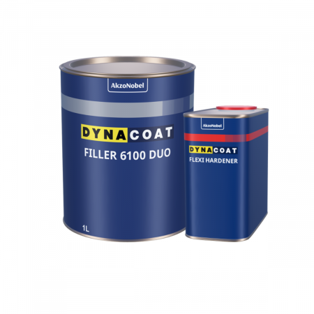 2. CONSUMABILE - Filler acrilic 5:1, Dynacoat 6100, culoare la alegere, gramaj 3 litri filler + 0.5 litri intaritor