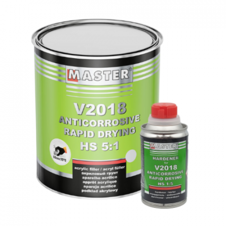 2. CONSUMABILE - Filler Acrilic HS, Master V2018 5:1, cantitate 0.8 L, cu intaritor 0.16 L