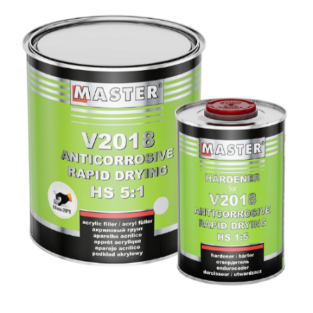 2. CONSUMABILE - Filler Acrilic HS, Master V2018 5:1, cantitate 3 L, cu intaritor 0.6 L