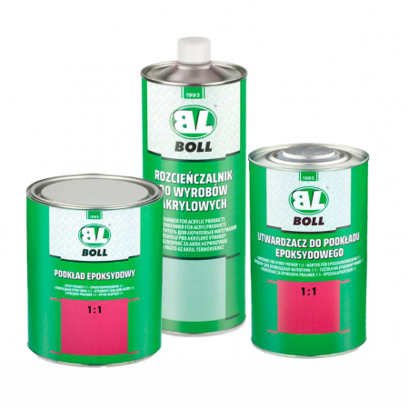 Epoxy Primer - Filler anticoroziv 1:1, Boll PRBL-1417, culoare verde fistic, cantitate 0.80 l filler + 0.80 l intaritor + 1 l diluant