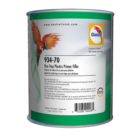 Filler - Filler pentru plastic, Glasurit 934-70 4:1, culoare gri, cantitate 1 litru filler